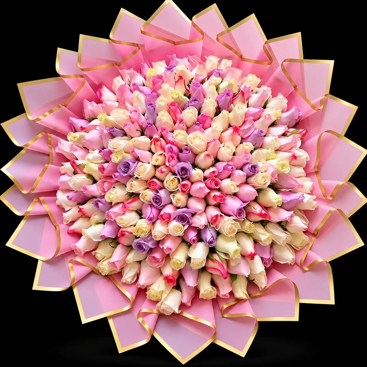 Ramo buchon de 250 rosas