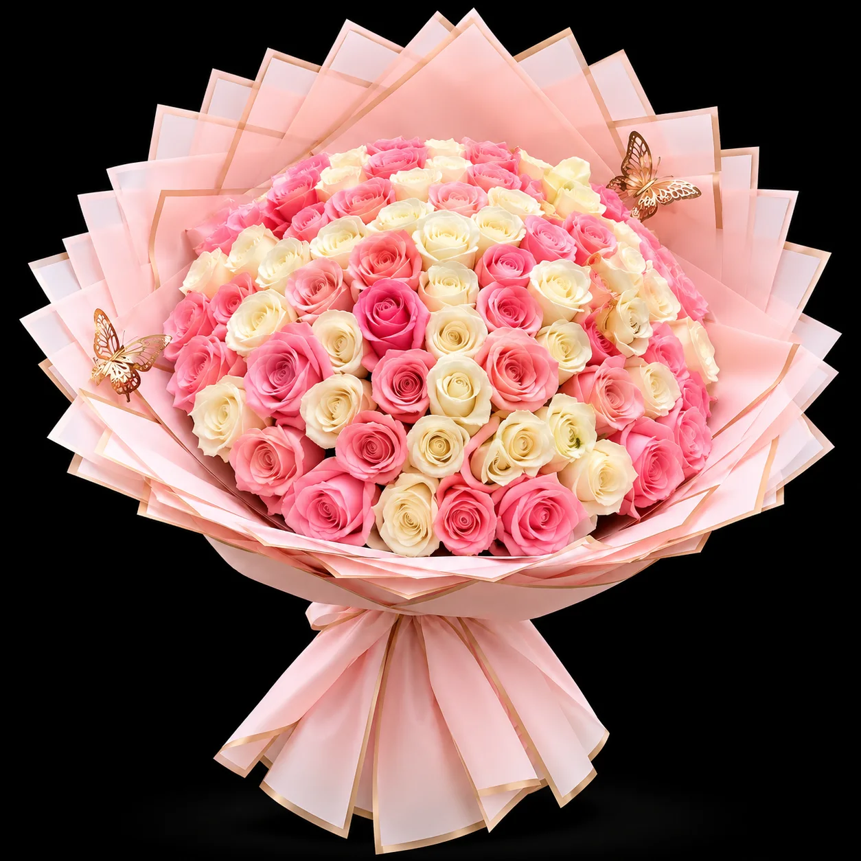 Ramo de 75 rosas dulce pasión