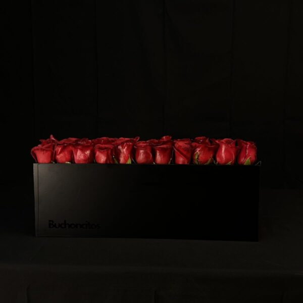 Caja horizontal de 36 rosas - Imagen 2